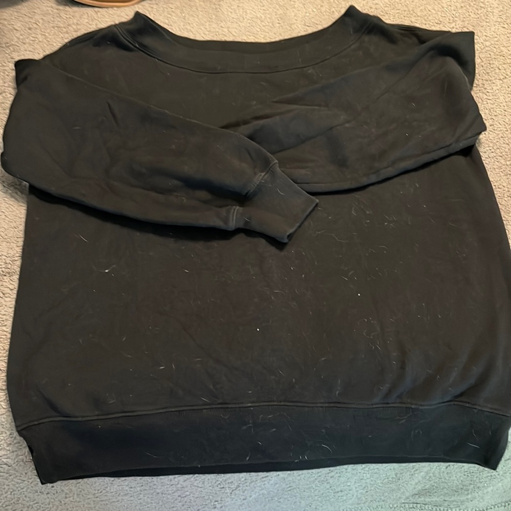 Off the shoulder sweatshirt